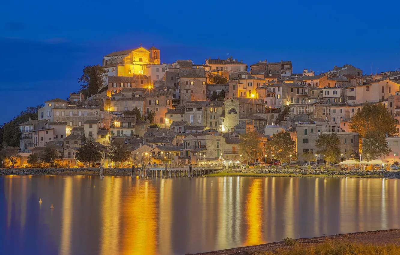 Photo wallpaper lights, home, Italy, Anguillara Sabazia
