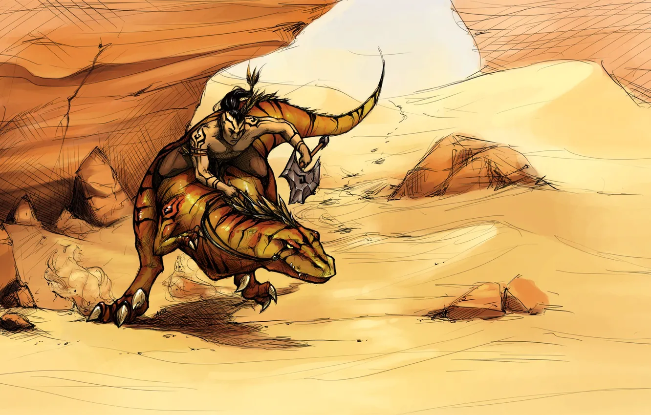 Photo wallpaper planet, art, lizard, native