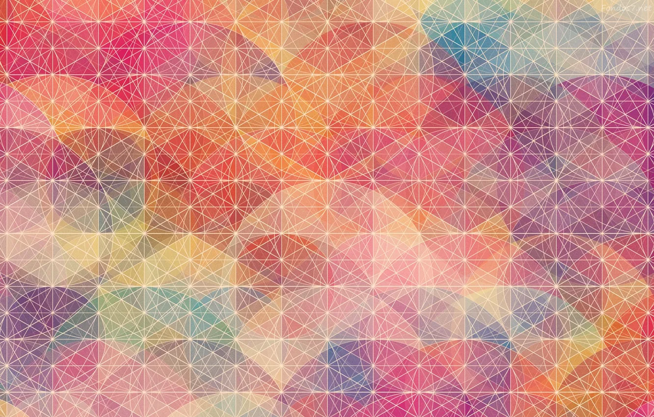 Photo wallpaper line, mesh, pattern, color, geometry