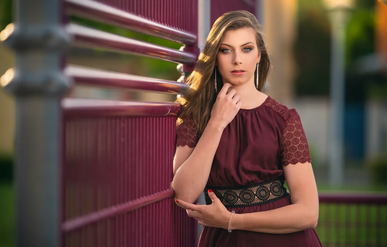 Photo wallpaper look, girl, pose, hair, Tiffanie