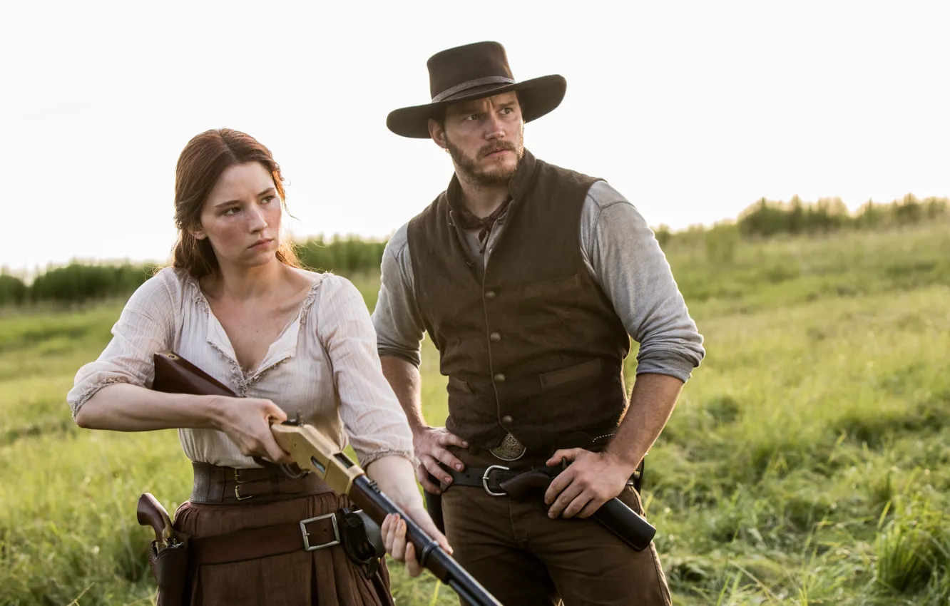 Photo wallpaper weapons, hat, cowboy, the gun, revolver, holster, Western, Chris Pratt