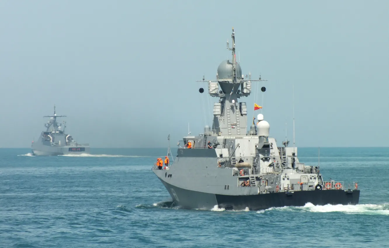 Photo wallpaper ship, Veliky Ustyug, rocket, The black sea