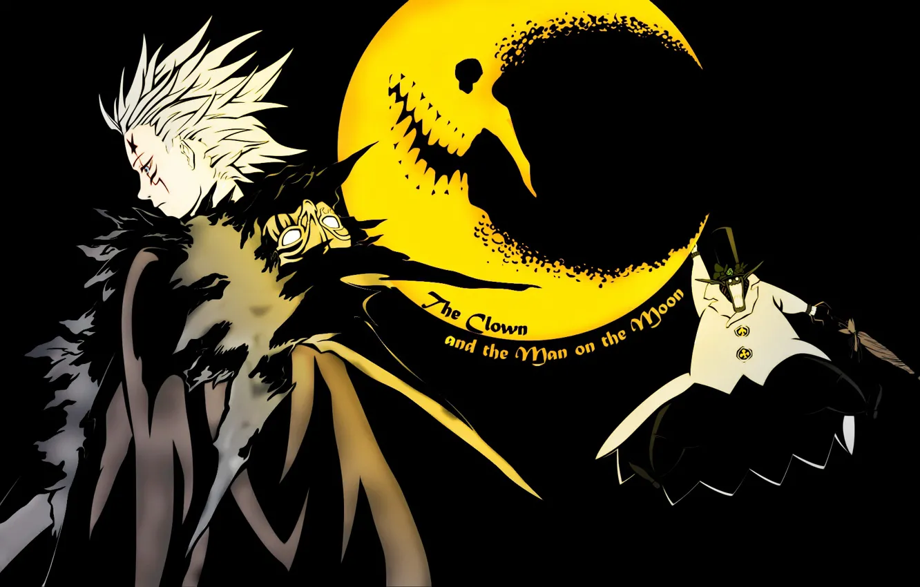 Photo wallpaper night, a month, anime, art, guy, D. Gray-man