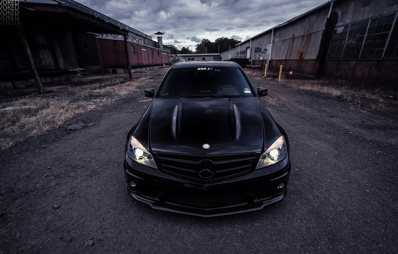 Photo wallpaper AMG, Mercedes - Benz, Tuning, C63, Sedan, Evoked Photography