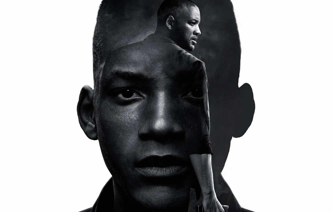 Photo wallpaper black & white, Will Smith, Will Smith, Gemini Man, Gemini