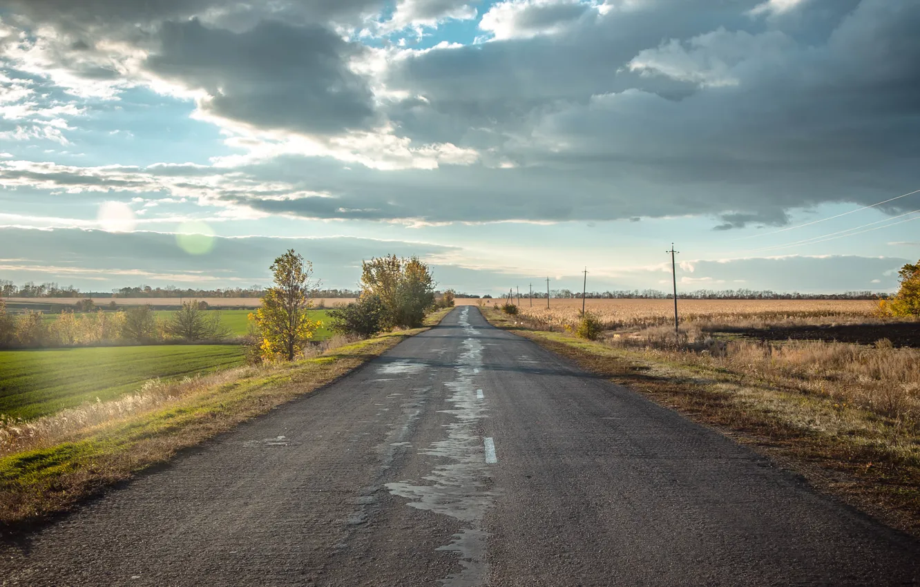Photo wallpaper landscape, nature, spring