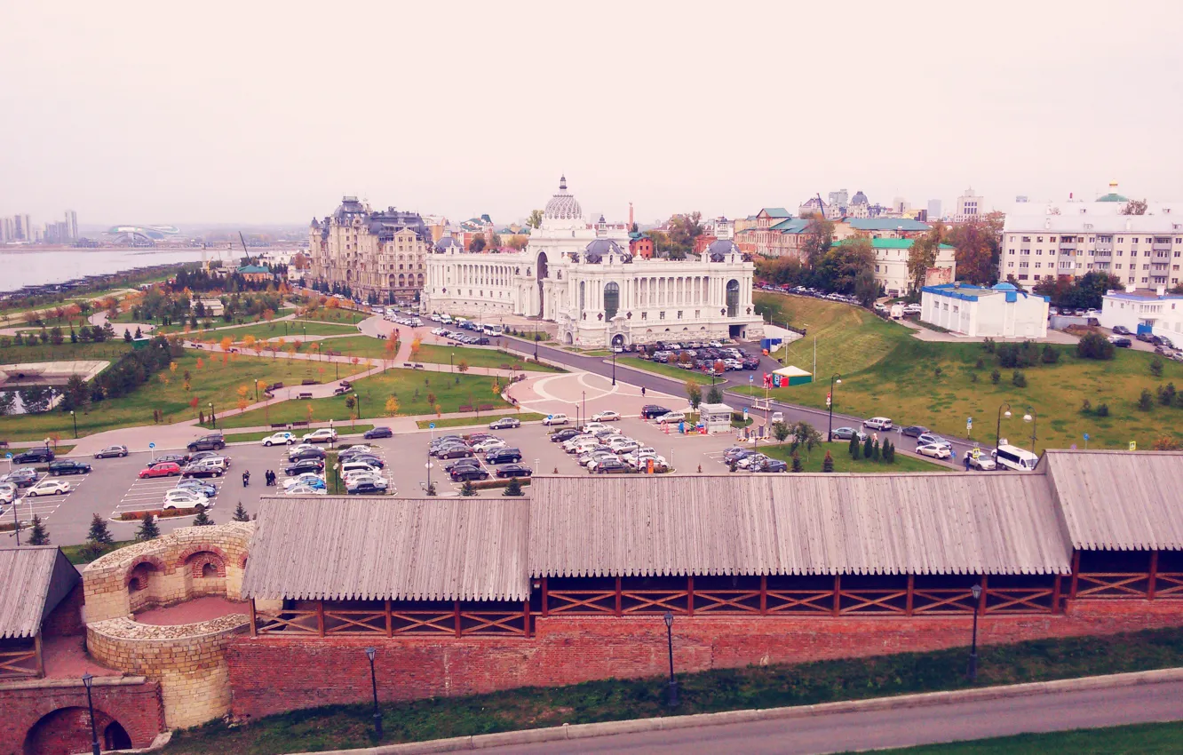 Photo wallpaper The Palace Of Farmers, Kazan, The beauty around, Tatarstan