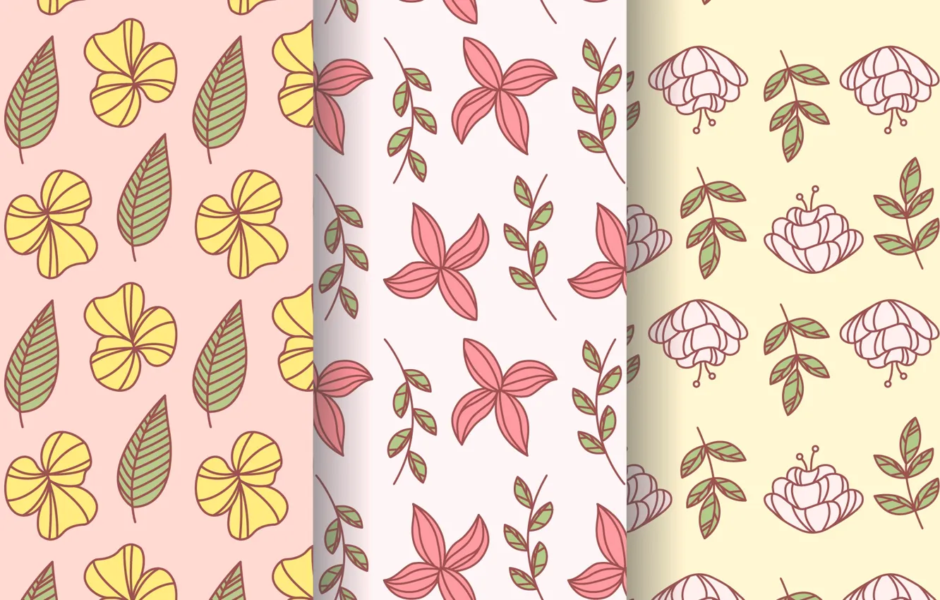 Photo wallpaper flowers, background, texture, Flower, Pattern