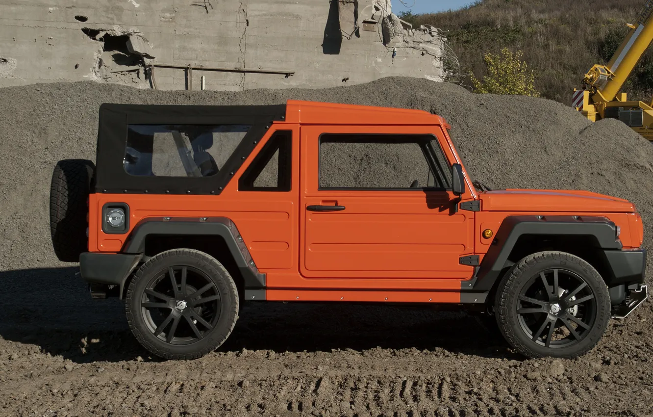 Photo wallpaper orange, shadow, SUV, profile, 2011, 4x4, Travec, Tecdrah Integrale 1.5 TTi