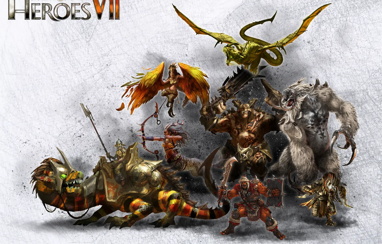 Photo wallpaper monster, centaur, Cyclops, Orc, harpies, heroes of might and magic 7, Might &amp; Magic 7, …