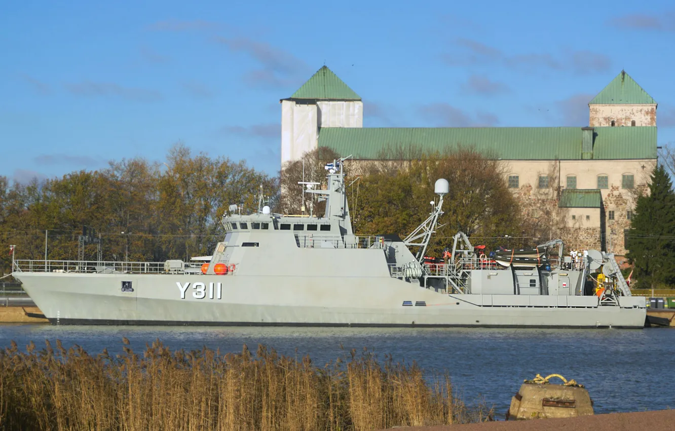 Photo wallpaper Turk, minesweeper, Visit, Soloven, Danish Navy