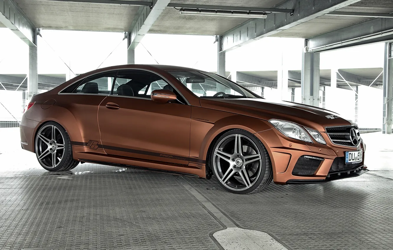 Photo wallpaper Mercedes, Mercedes, Black Edition, 2013, Widebody, Prior-Design, C207, PD850