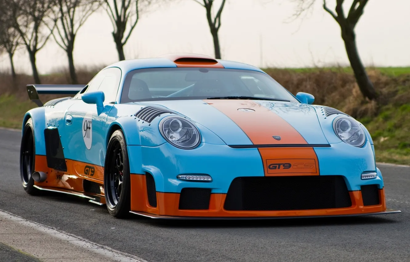 Photo wallpaper road, 911, Porsche, supercar, Porsche, tuning, the front.tuning, 9ff