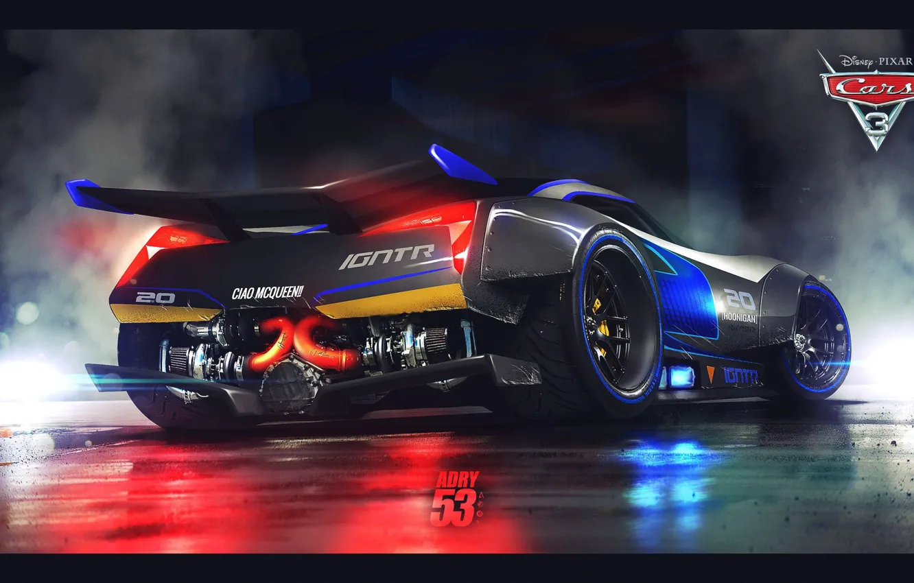 Photo wallpaper car, cinema, Disney, Pixar, cars, race, speed, movie