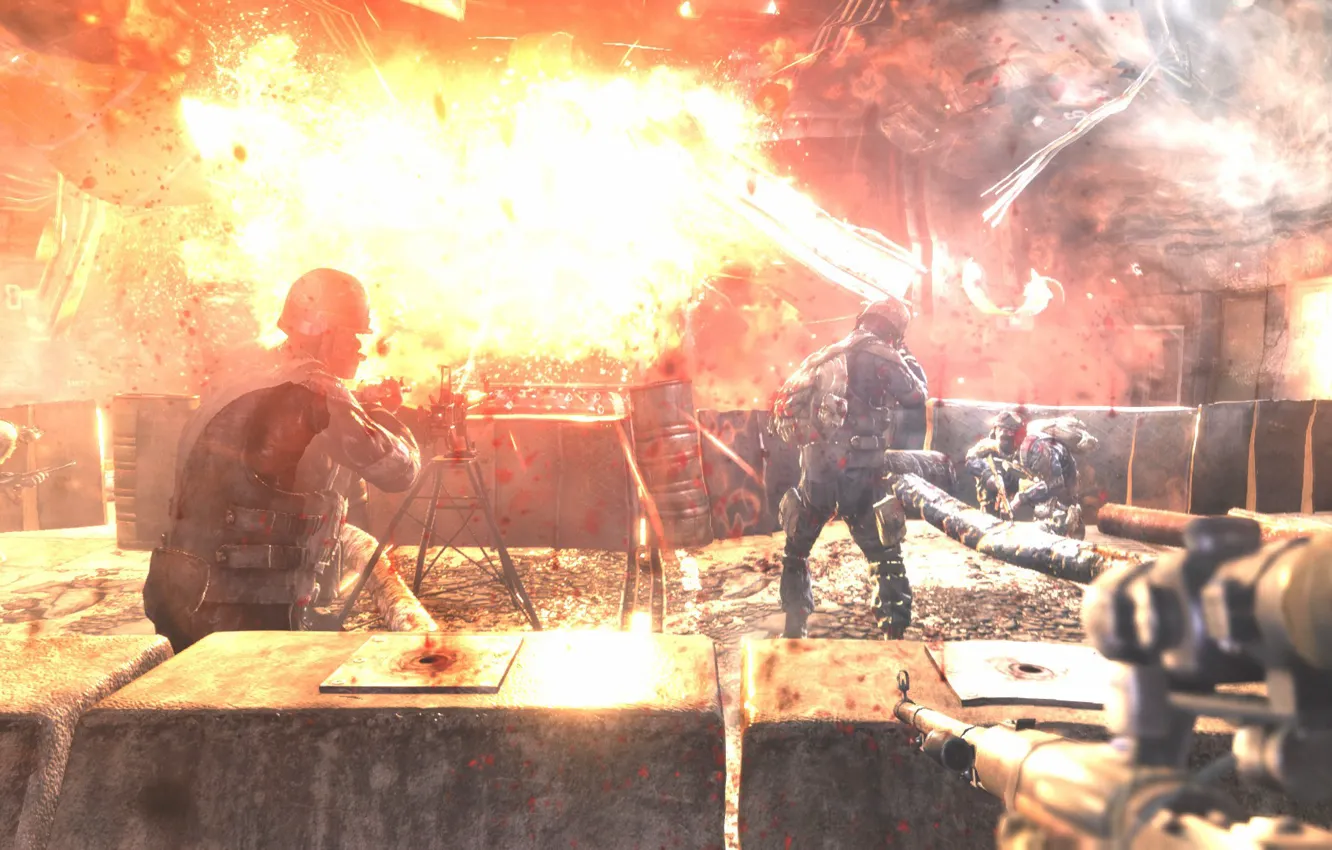 Photo wallpaper lights, metro, battle, metro 2033, Metro 2033, The Moscow Metro, Metro, metro last light