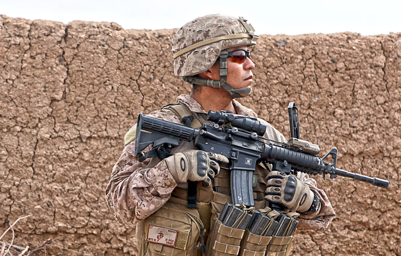 Photo wallpaper weapons, army, soldiers