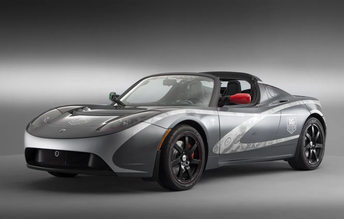 Photo wallpaper car, TAG Heuer Tesla Roadster, Tesla