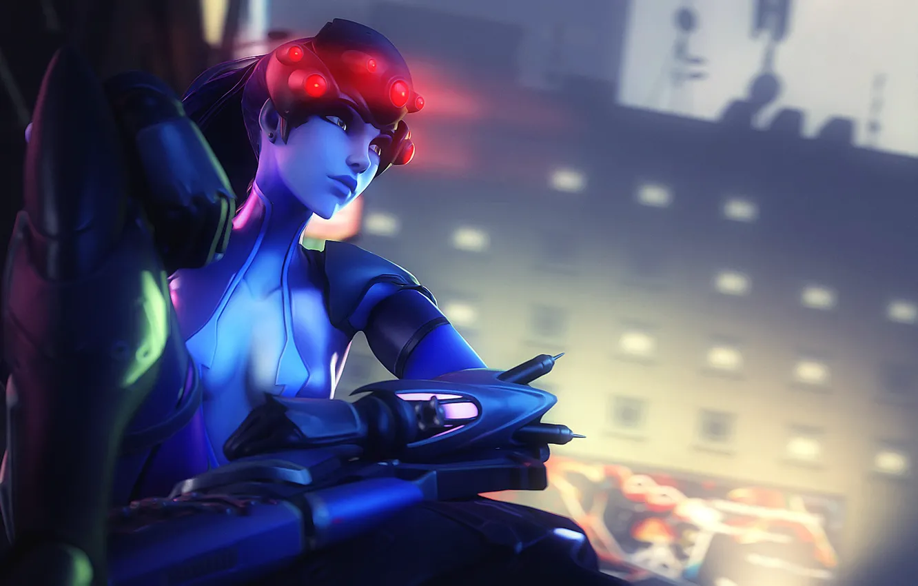 Photo wallpaper girl, Blizzard, assassin, Overwatch, Widowmaker, Amélie Lacroix