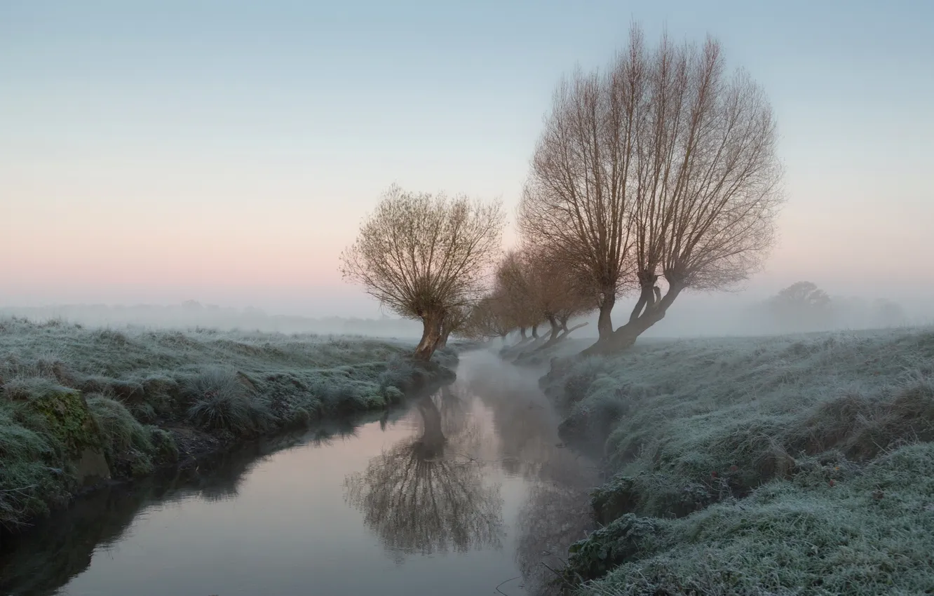 Photo wallpaper landscape, nature, river