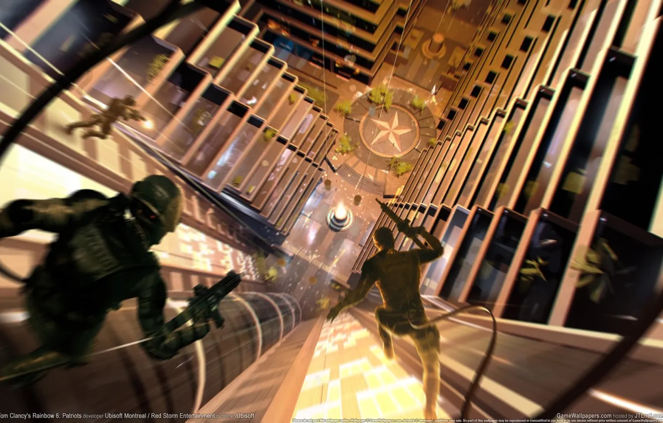 Photo wallpaper weapons, running, soldiers, Ubisoft, Rainbow Six, Tom Clancy's, Tom Clancy's Rainbow Six 6: Patriots, Patriot