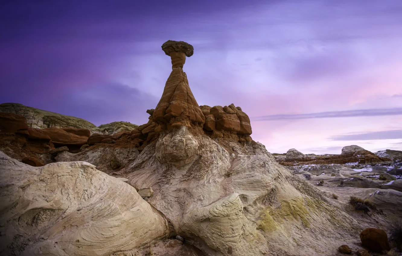Photo wallpaper the sky, mountains, nature