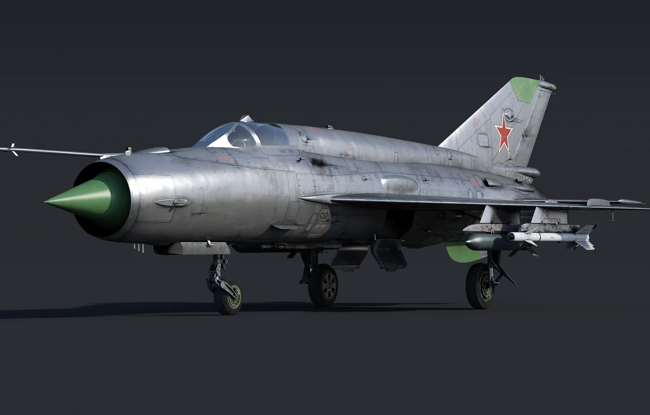 Photo wallpaper MiG-21bis, Frontline fighter, USSR, OKB MiG