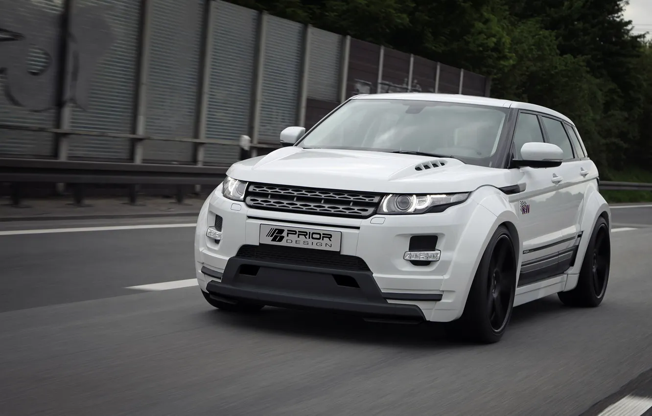 Photo wallpaper auto, tuning, Land Rover, Range Rover, front view, Evoque, Prior-Design, PD650