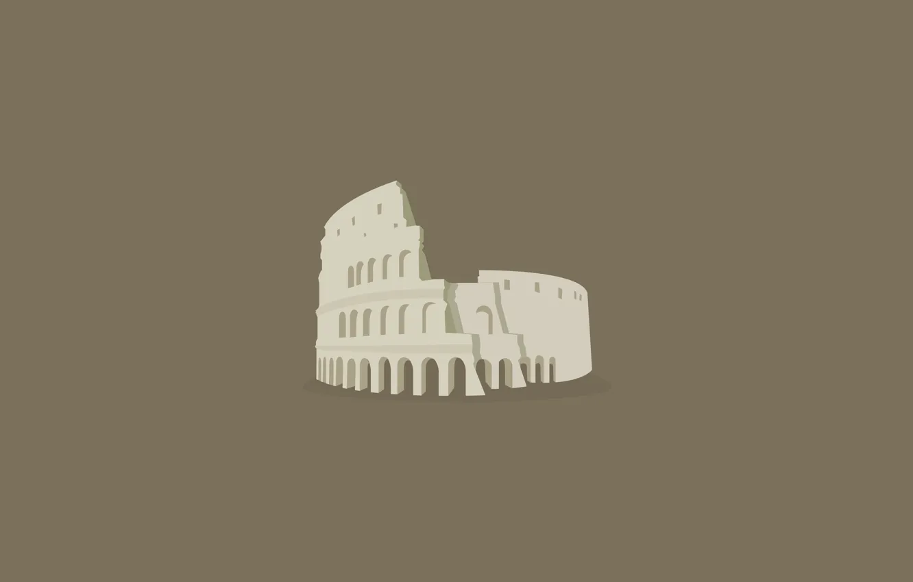 Photo wallpaper the building, minimalism, Italy, theatre, history