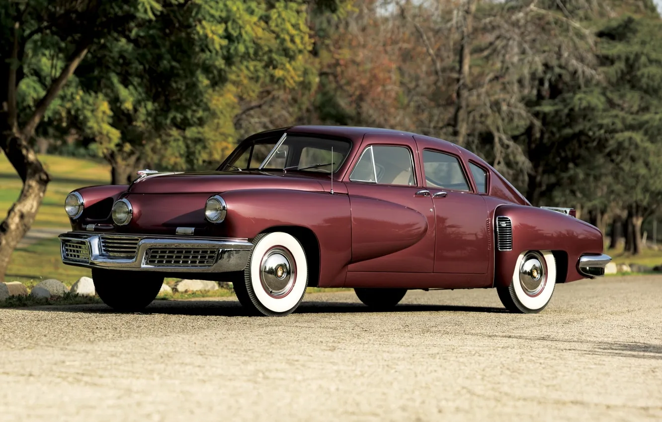 Photo wallpaper background, classic, the front, 1948, Sedan, Tucker