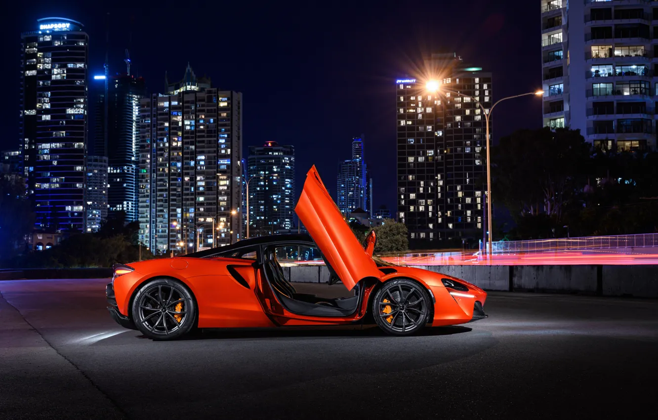 Photo wallpaper car, lights, McLaren, Artura, McLaren Artura