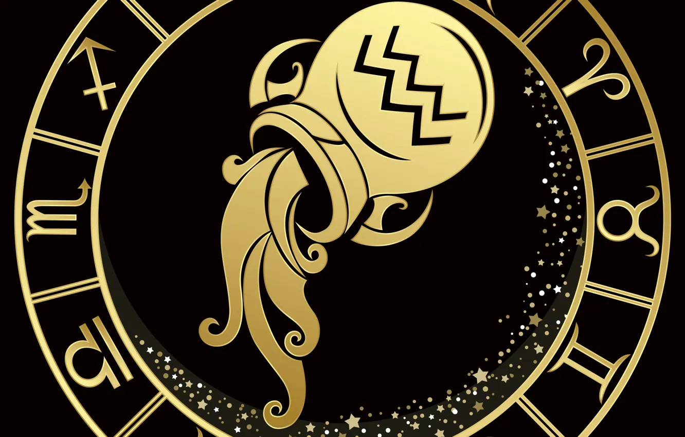 Photo wallpaper pitcher, Aquarius, zodiac sign
