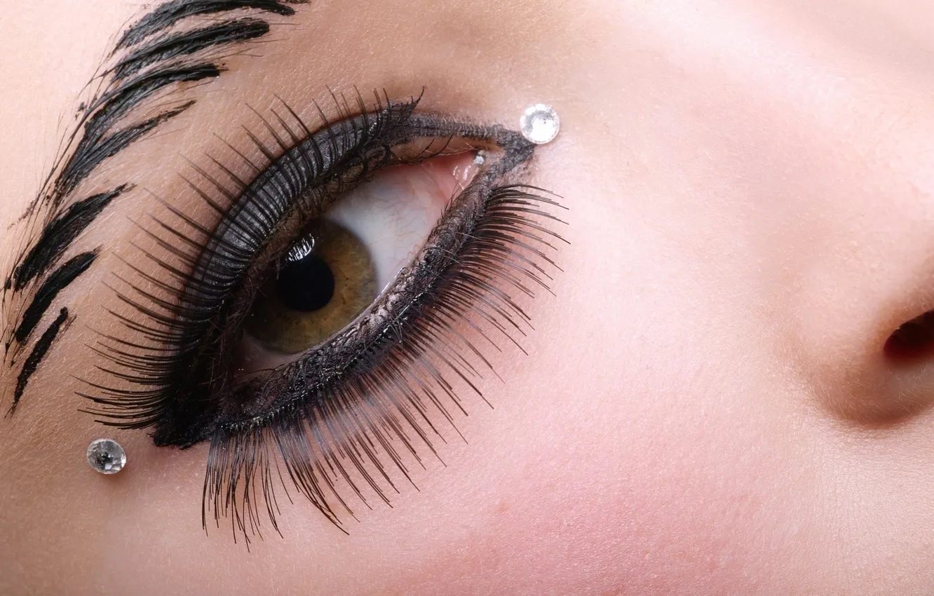 Photo wallpaper eyes, girl, Pershing