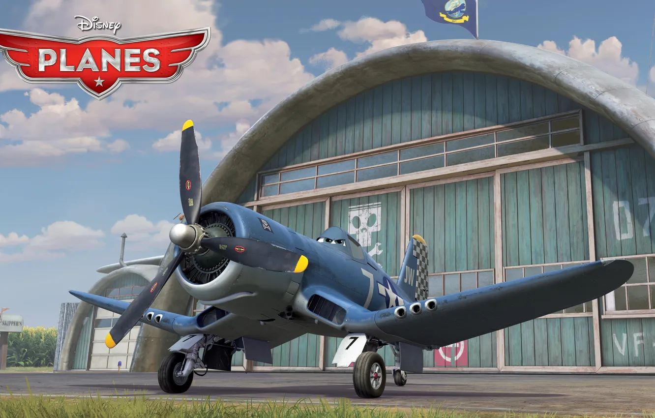 Photo wallpaper cartoon, wings, adventure, rally, wings, Walt Disney, animation, action