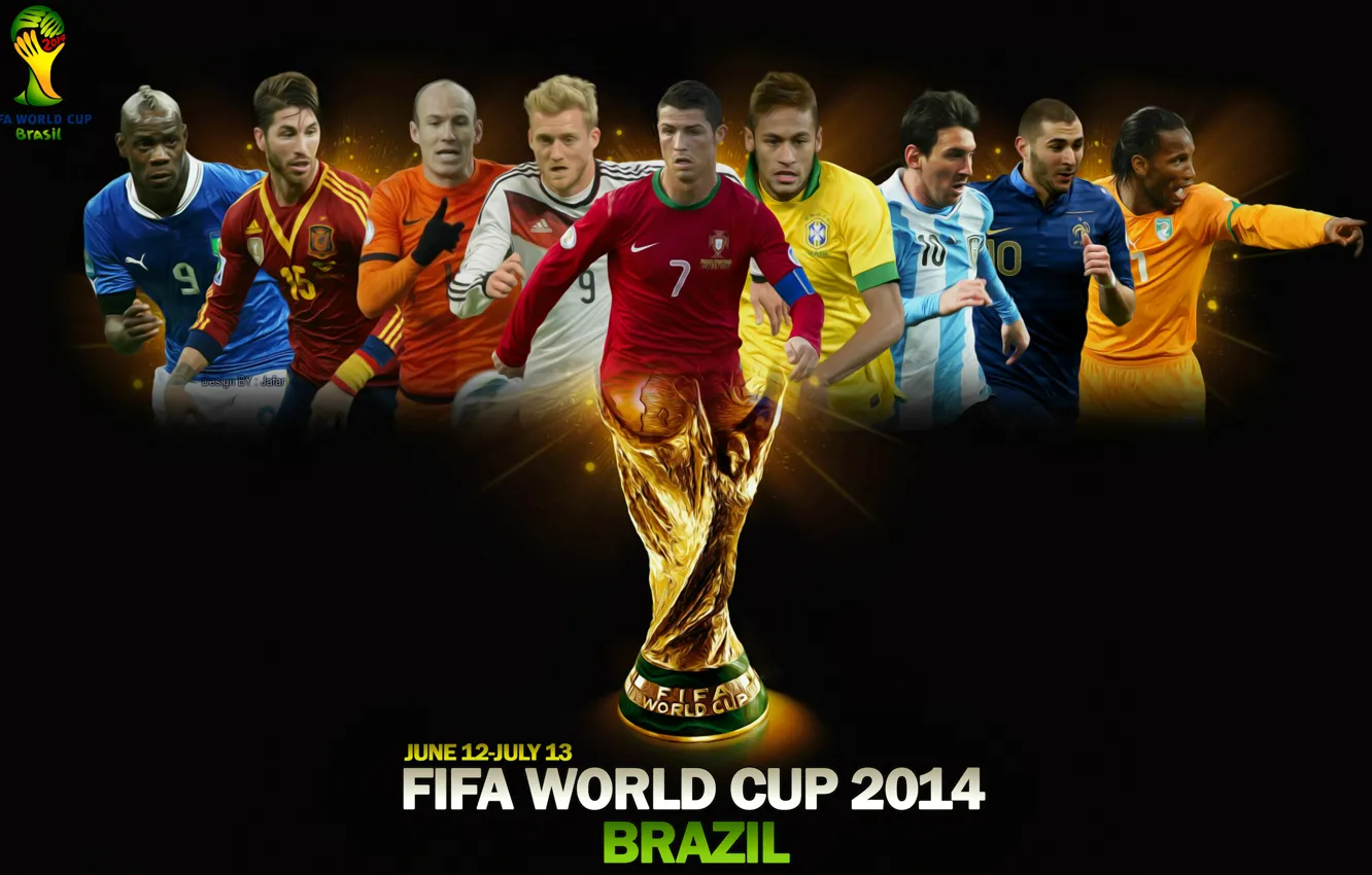 Photo wallpaper football, poster, fifa world cup, brazil, world Cup, 2014