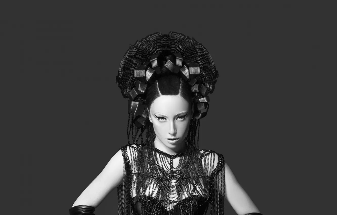 Photo wallpaper look, face, model, hairstyle