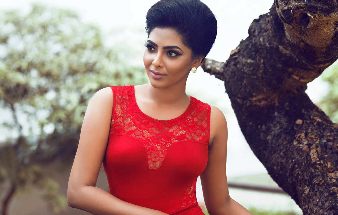 Photo wallpaper girl, hot, sexy, eyes, smile, beautiful, figure, model