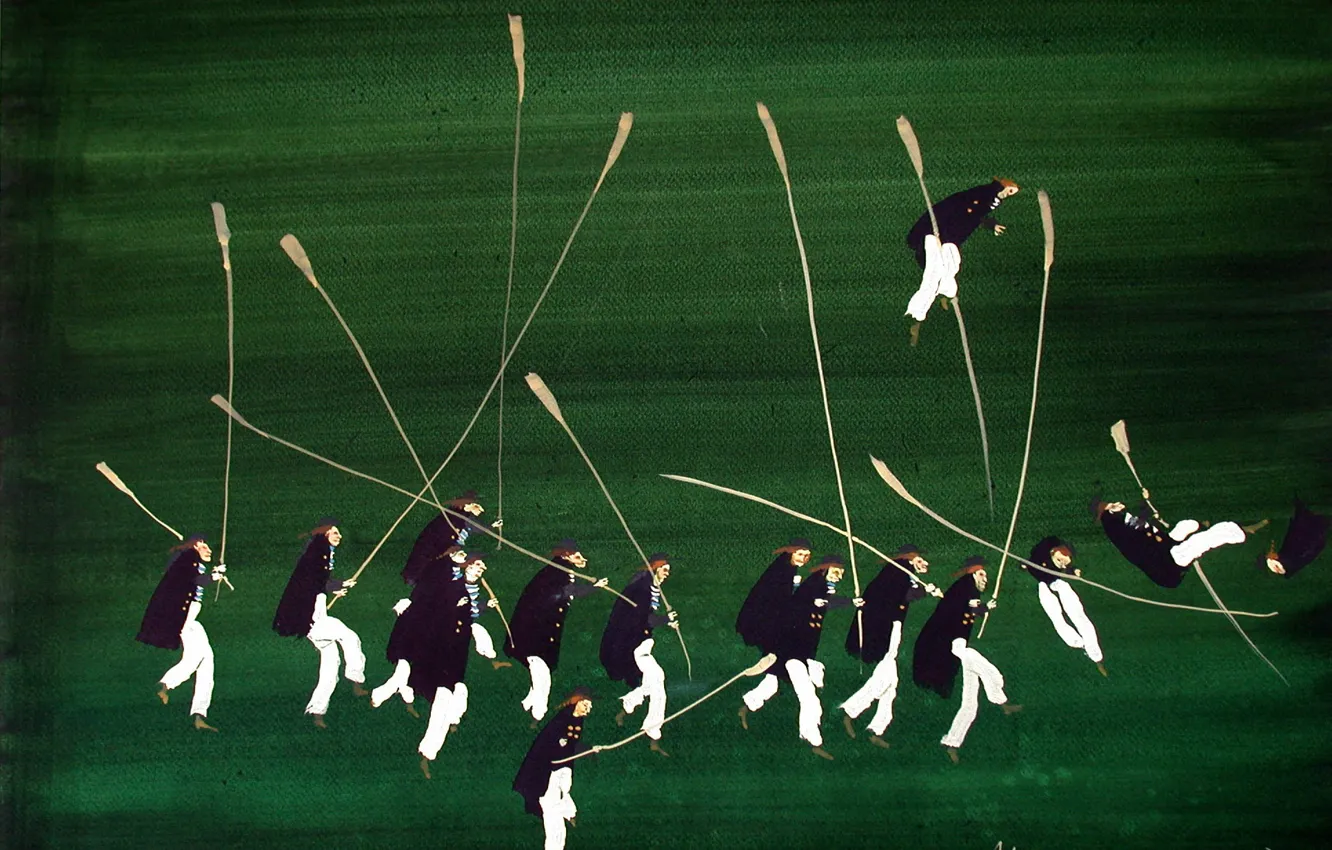 Photo wallpaper Two thousand three, ARUSHA VOZMUS, Trekking with sticks