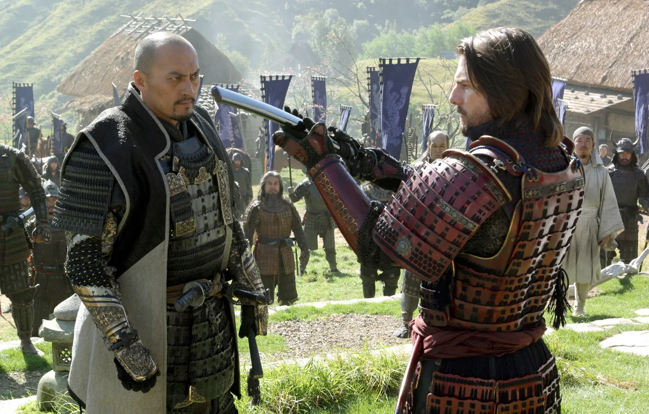 Photo wallpaper samurai, Tom Cruise, drama, Tom Cruise, The Last Samurai, The Last Samurai, Ken Watanabe, Ken …