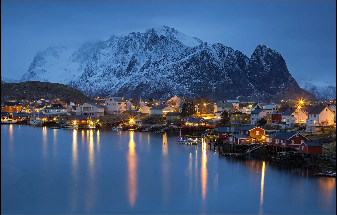 Photo wallpaper Norway, Norway, Arctic, Lofoten