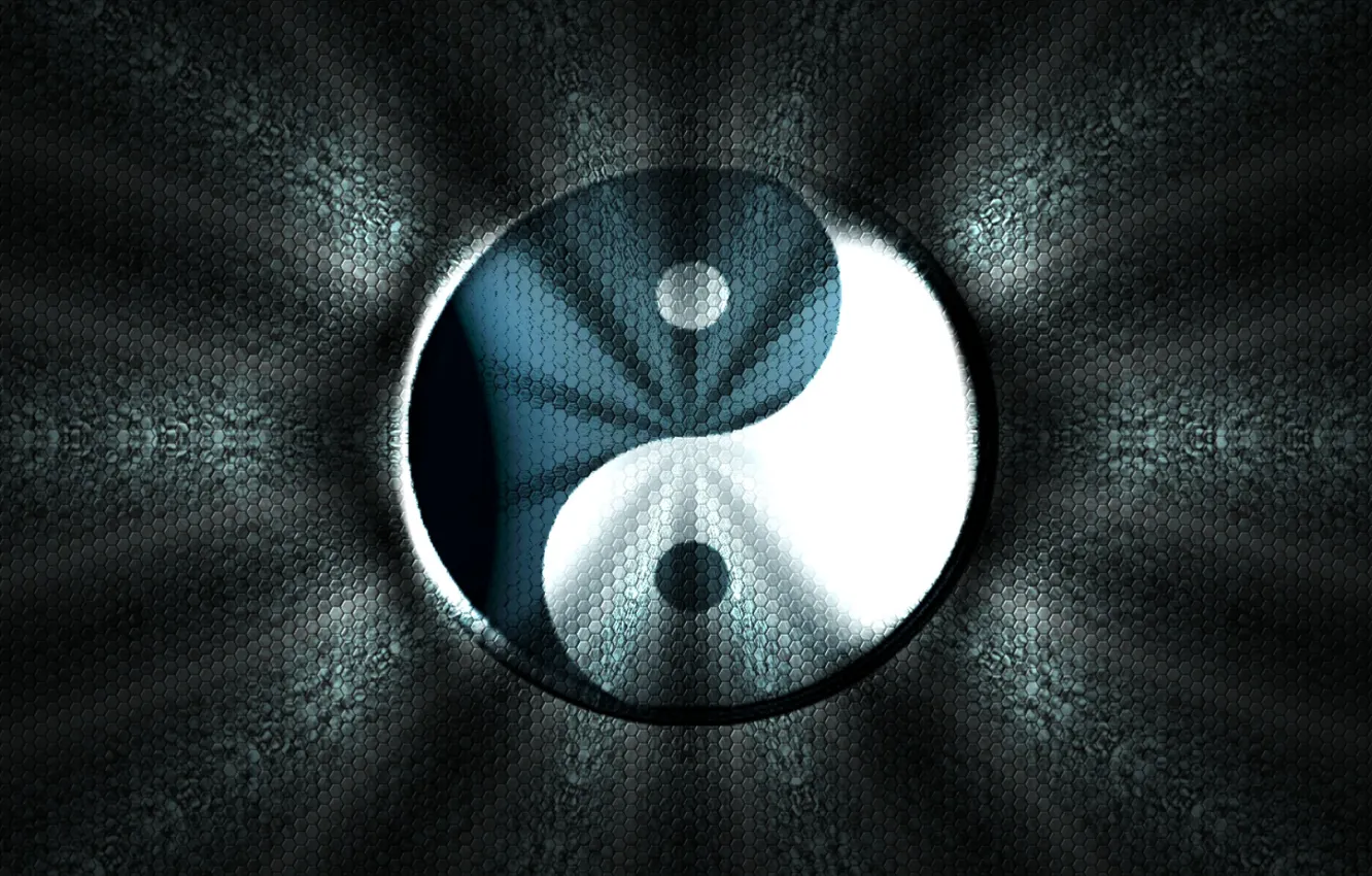 Photo wallpaper background, texture, b/W, symbol, harmony, Yin-Yang