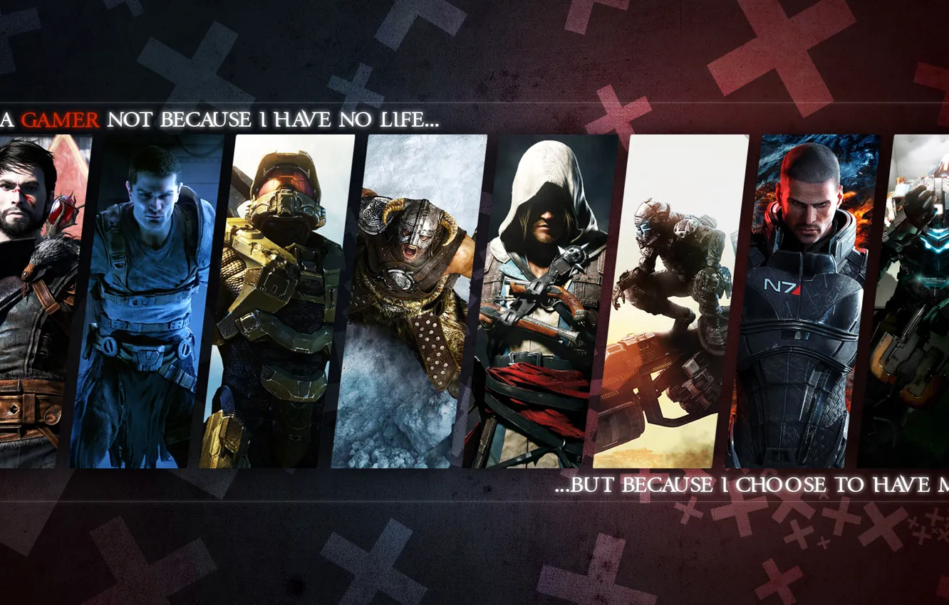 Photo wallpaper mass effect, games, assasin's creed, picture, etc