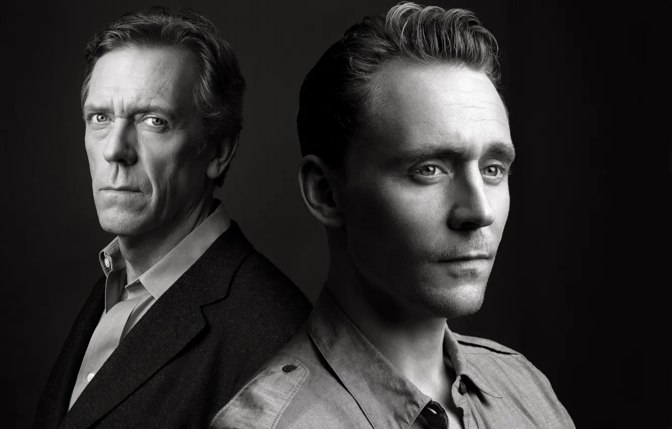 Photo wallpaper Hugh Laurie, Hugh Laurie, Tom Hiddleston, Tom Hiddleston, Night administrator, The Night Manager, Mini-series