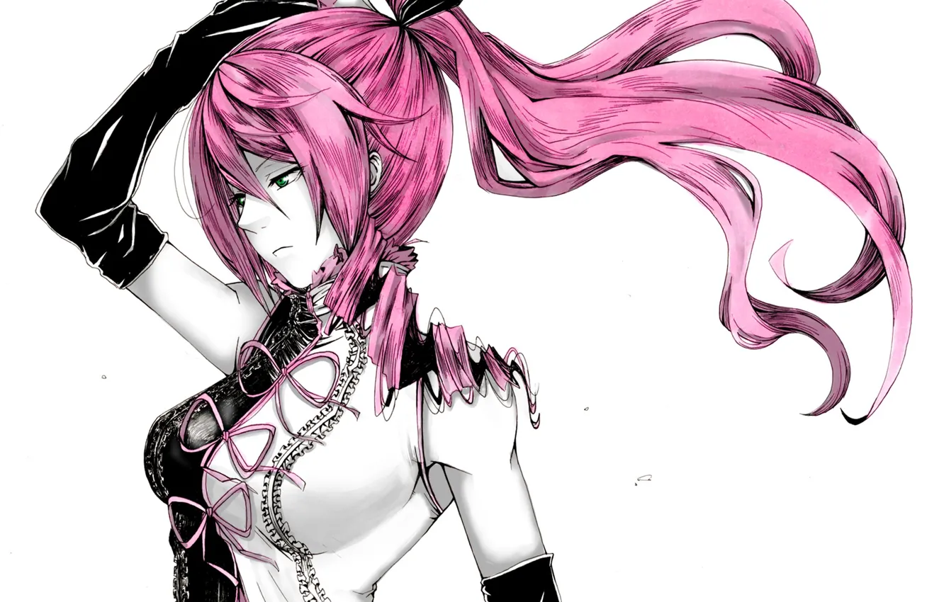 Photo wallpaper girl, art, bows, vocaloid, megurine luka, Vocaloid, meltdown, kaname