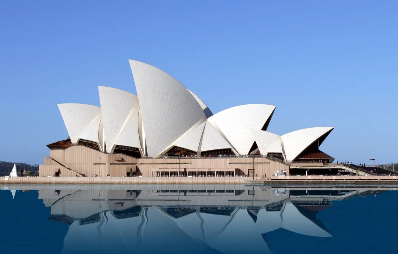 Photo wallpaper sky, sea, Australia, Opera House
