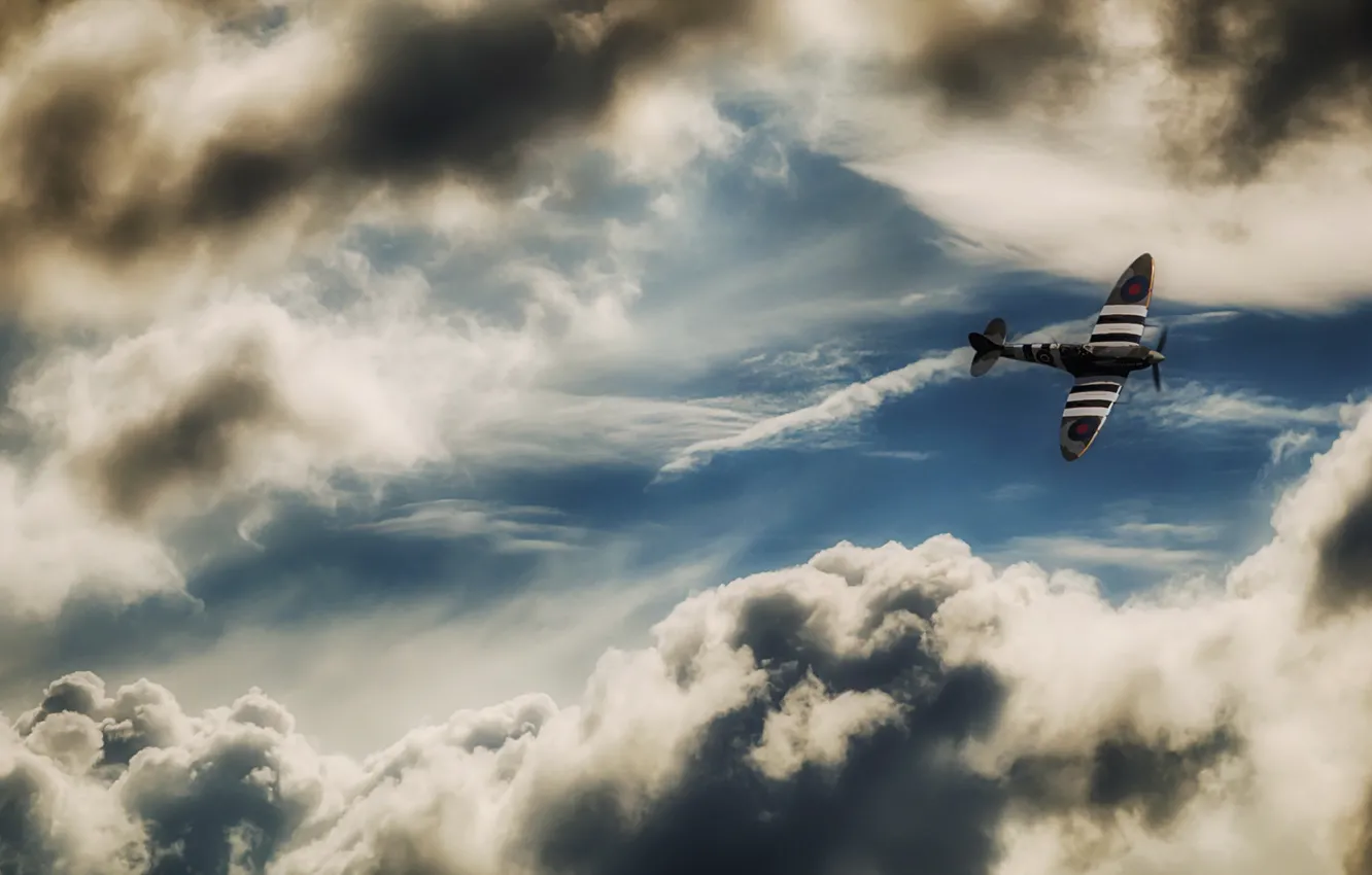 Photo wallpaper the sky, aviation, the plane