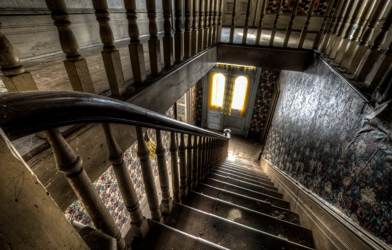 Photo wallpaper background, wall, ladder