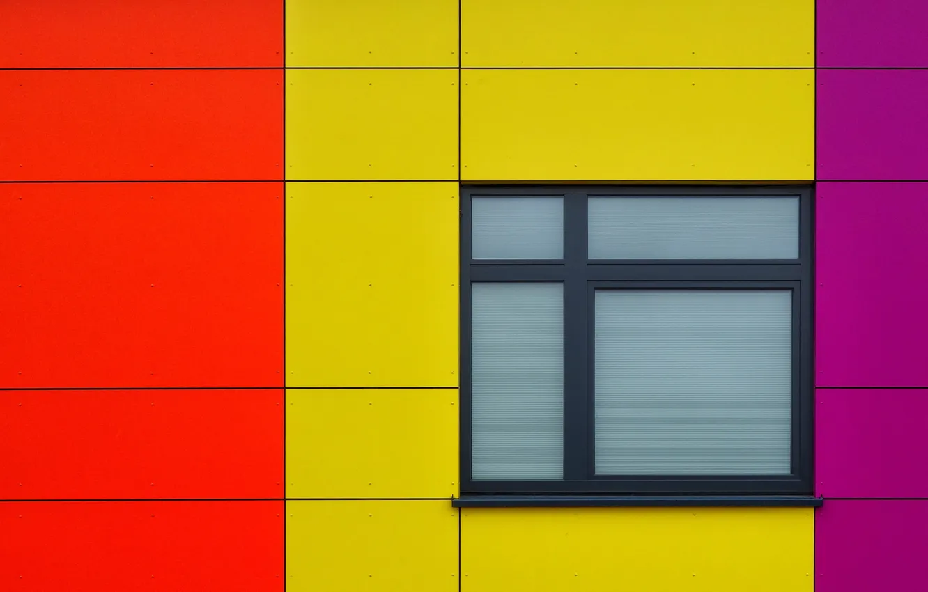 Photo wallpaper color, window, panel
