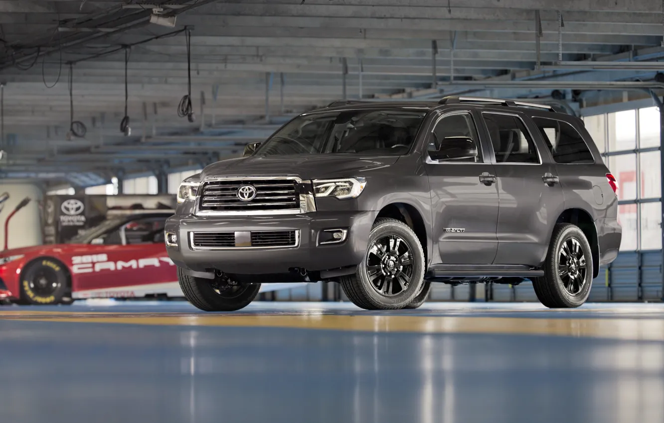 Photo wallpaper Toyota, 2018, Sport, TRD, Sequoia, Toyota Sequoia TRD Sport 2018, Toyota Sequoia, TRD Sport 2018