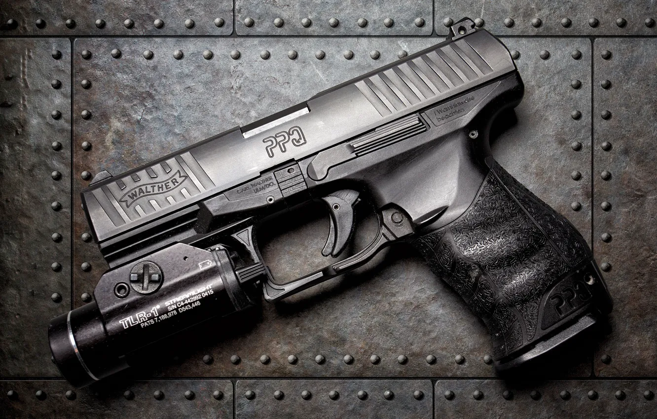 Photo wallpaper gun, background, Walther Arms PPQ M1