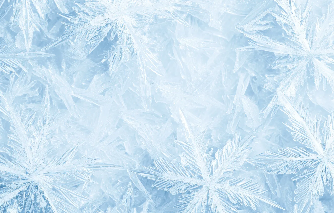 Photo wallpaper winter, snow, snowflakes, new year, texture, Christmas, frost, ice crystals